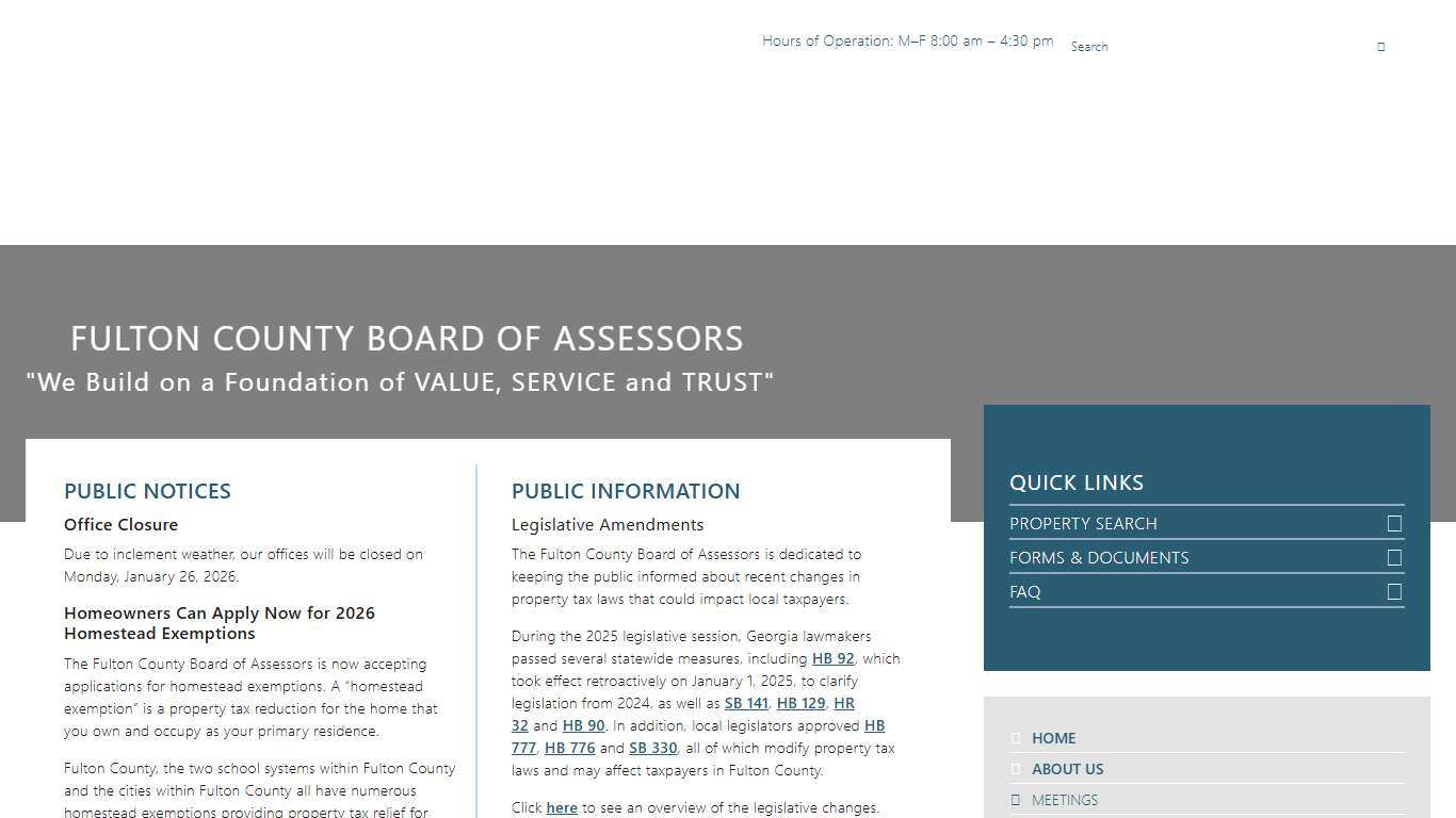 Fulton County Board of Assessors – Official Website of Fulton County, GA Board of Assessors