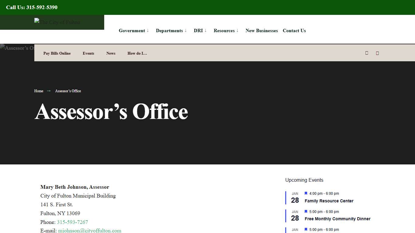 Assessor’s Office – The City of Fulton